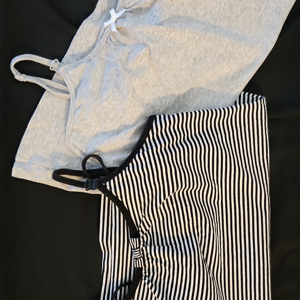 Maternity breastfeeding tank tops, sz small